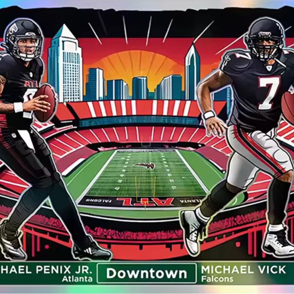 2024 PANINI DONRUSS OPTIC DOWNTOWN DUOS Custom MICHAEL PENIX JR RC/MICHAEL VICK
